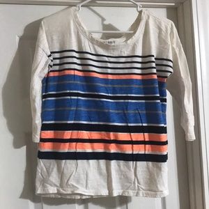 2/$10 Old Navy Color Blocked 3/4 Tee